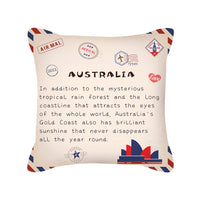 HKM-276499 Peach Skin Envelope Pillowcase with Retro Design - 45x45cm