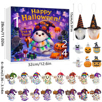 HKM-276563 Halloween Ghost Pumpkin Doll Blind Box with 16 Ornaments and 6 Figurines for Holiday Decor