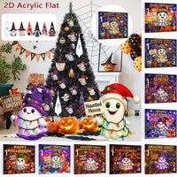 HKM-276563 Halloween Ghost Pumpkin Doll Blind Box with 16 Ornaments and 6 Figurines for Holiday Decor