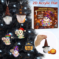 HKM-276563 Halloween Ghost Pumpkin Doll Blind Box with 16 Ornaments and 6 Figurines for Holiday Decor