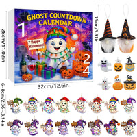 HKM-276563 Halloween Ghost Pumpkin Doll Blind Box with 16 Ornaments and 6 Figurines for Holiday Decor