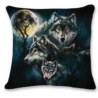 HKM-276563 Linen 3D Printing Car Sofa Pillowcase - 45x45cm, Multiple Colors Available