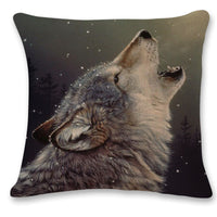 HKM-276563 Linen 3D Printing Car Sofa Pillowcase - 45x45cm, Multiple Colors Available