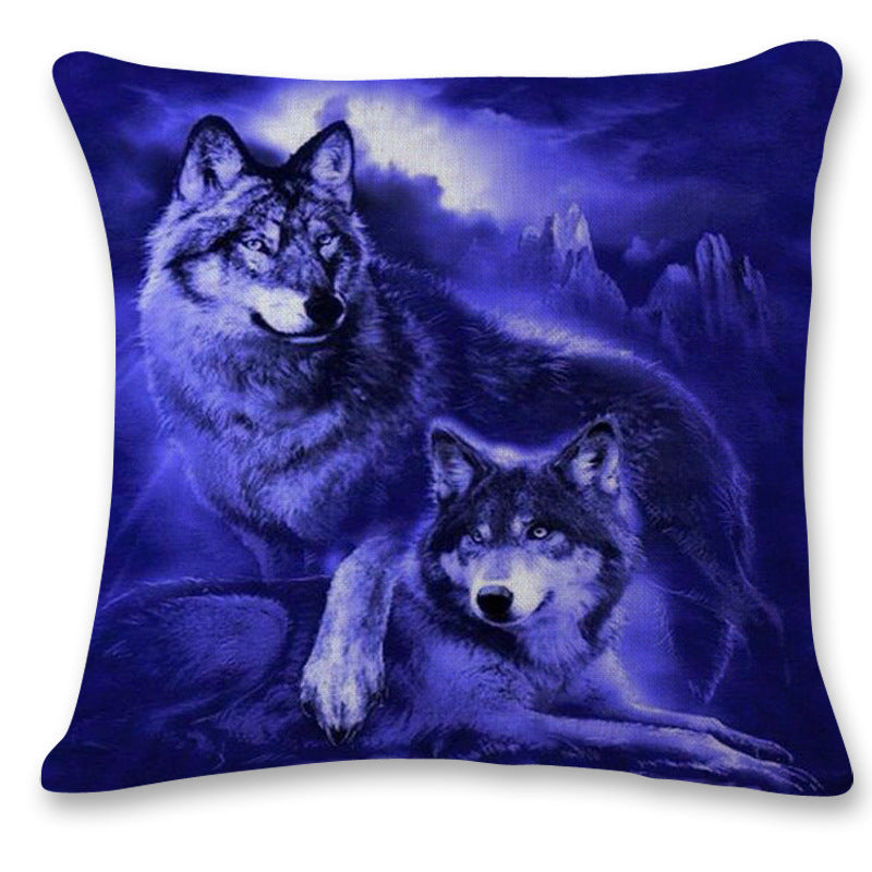HKM-276563 Linen 3D Printing Car Sofa Pillowcase - 45x45cm, Multiple Colors Available