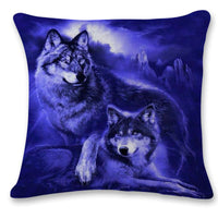 HKM-276563 Linen 3D Printing Car Sofa Pillowcase - 45x45cm, Multiple Colors Available