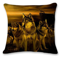 HKM-276563 Linen 3D Printing Car Sofa Pillowcase - 45x45cm, Multiple Colors Available