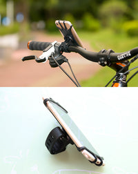 HKM-276819 Universal 360-Degree Rotating Bicycle Phone Mount for 4-6 Inch Devices, Non-Slip and Durable Design