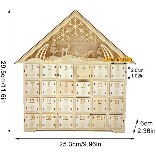 HKM-276883 Handmade European Style Wooden Christmas Ornaments for Office Decoration
