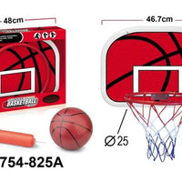 HKM-277395 Mini Foldable Adjustable Basketball Hoop with Wall-Mounted Backboard for Kids