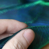 HKM-277587 Bright Diamond Blue Gradient Glitter Mesh Fabric - 145cm Width, 50cm Length