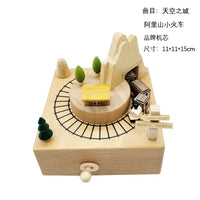 HKM-277587 Creative Wooden Carousel Music Box for Children's Day, Valentine's Day, and Birthday Gifts