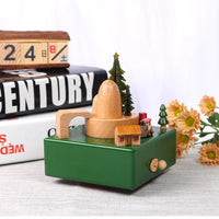 HKM-277587 Creative Wooden Carousel Music Box for Children's Day, Valentine's Day, and Birthday Gifts