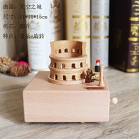 HKM-277587 Creative Wooden Carousel Music Box for Children's Day, Valentine's Day, and Birthday Gifts