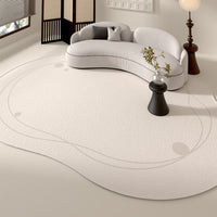 HKM-277651 Loop Velvet Cotton and Linen Living Room Carpet in Mocha – Multiple Sizes Available