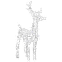 HKM-277715 Outdoor LED Reindeer and Sleigh Christmas Decoration with 160 Lights, 130 cm Length, Multiple Lighting Effects