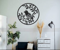 HKM-277843 Birds Acrylic Wall Art – Nature-Inspired 24x24 Inch Glossy Home Décor