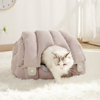 HKM-278035 Soft Dual-Purpose Arched Cat Nest - Fully Enclosed Warm Sofa for Cats and Dogs