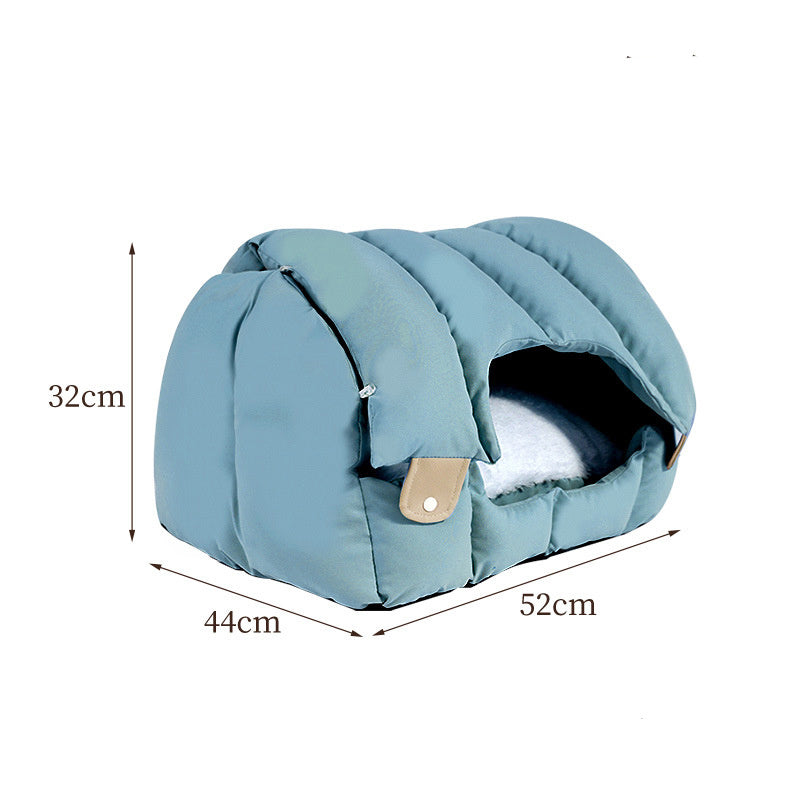 HKM-278035 Soft Dual-Purpose Arched Cat Nest - Fully Enclosed Warm Sofa for Cats and Dogs