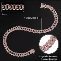 HKM-278099 Elegant Metal Cat Chain Necklace for Small to Large Dogs and Cats with Crystal Accents