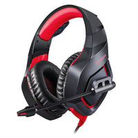 HKM-278099 Headworn Anti-Noise Gaming Headset with Braided Cable and 3.5mm Plug for PC