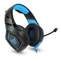 HKM-278099 Headworn Anti-Noise Gaming Headset with Braided Cable and 3.5mm Plug for PC