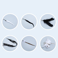 HKM-278227 Telescopic Cat Play Stick Set with Feather Replacement Heads and Fishing Line