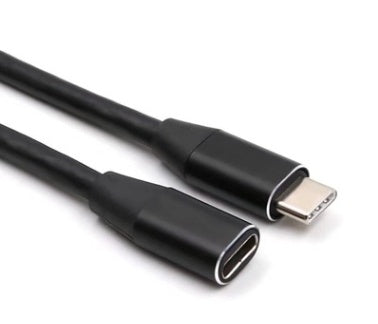HKM-278291 USB 3.1 Type-C Male to Female Extension Cable - Silver, Gold, Gray, Black, Rose Gold - 1 Meter Length, Eco-Friendly PVC