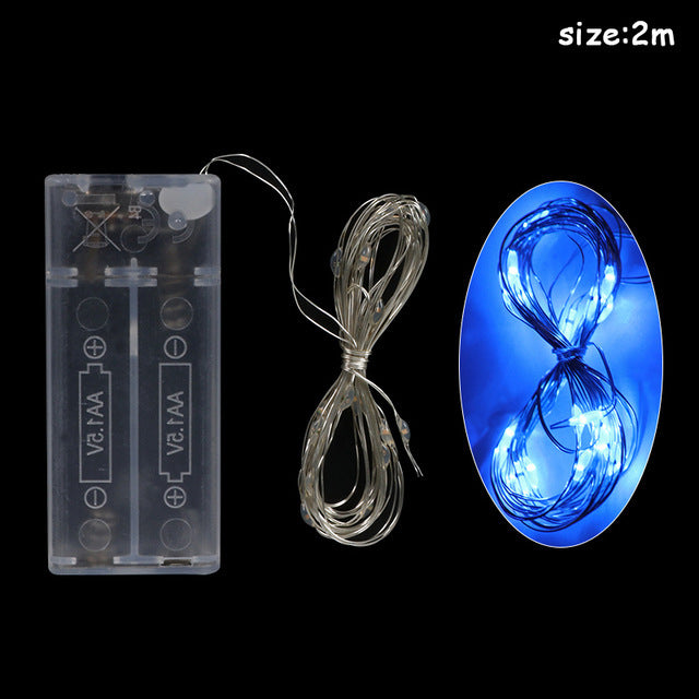 HKM-278355 Christmas Copper Wire Lantern with 20 LED Decorative Lights for Indoor and Outdoor Use