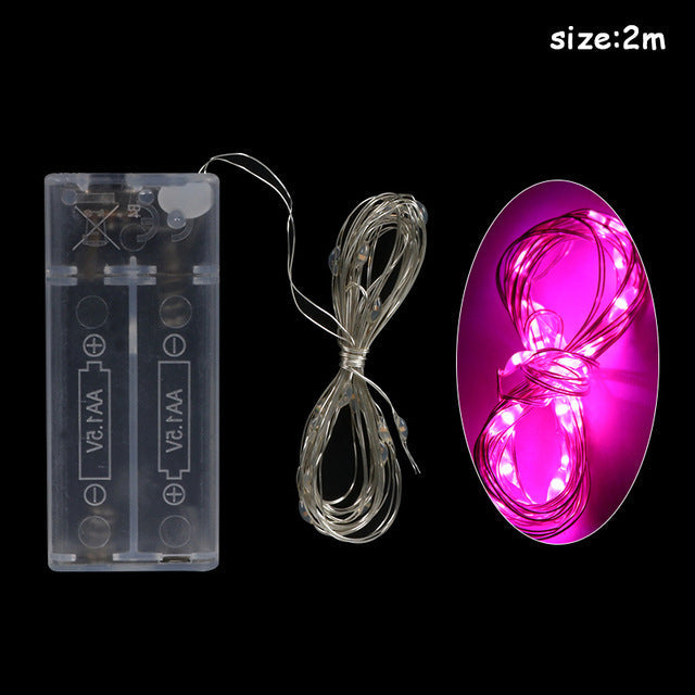 HKM-278355 Christmas Copper Wire Lantern with 20 LED Decorative Lights for Indoor and Outdoor Use
