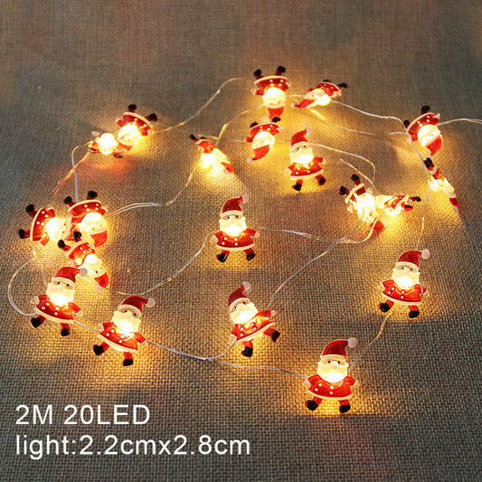 HKM-278355 Christmas Copper Wire Lantern with 20 LED Decorative Lights for Indoor and Outdoor Use