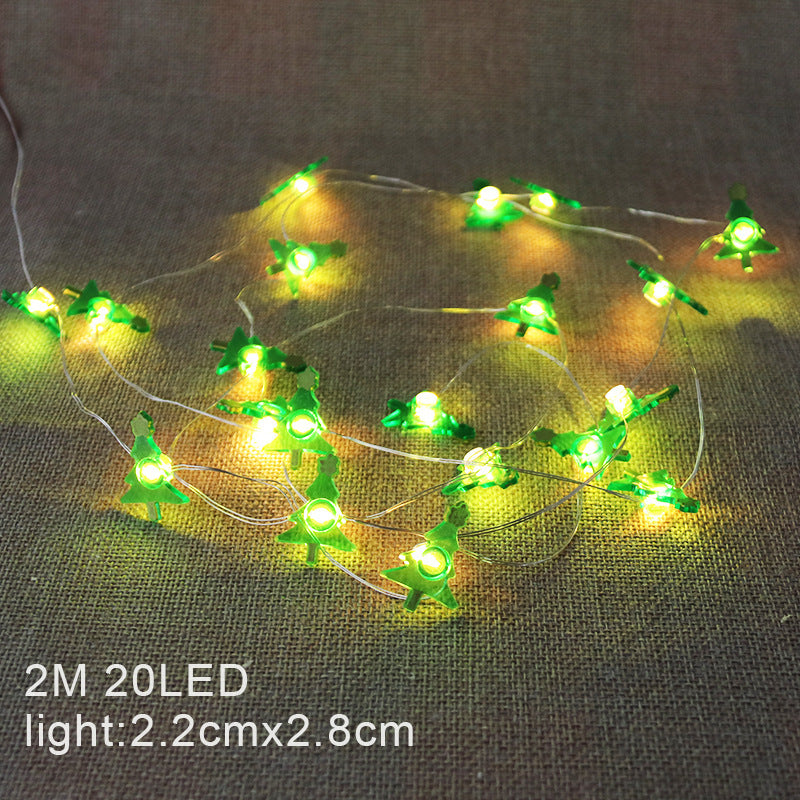 HKM-278355 Christmas Copper Wire Lantern with 20 LED Decorative Lights for Indoor and Outdoor Use