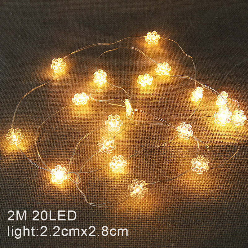 HKM-278355 Christmas Copper Wire Lantern with 20 LED Decorative Lights for Indoor and Outdoor Use