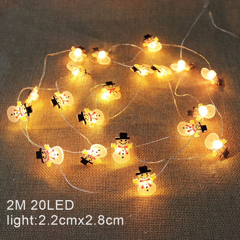 HKM-278355 Christmas Copper Wire Lantern with 20 LED Decorative Lights for Indoor and Outdoor Use