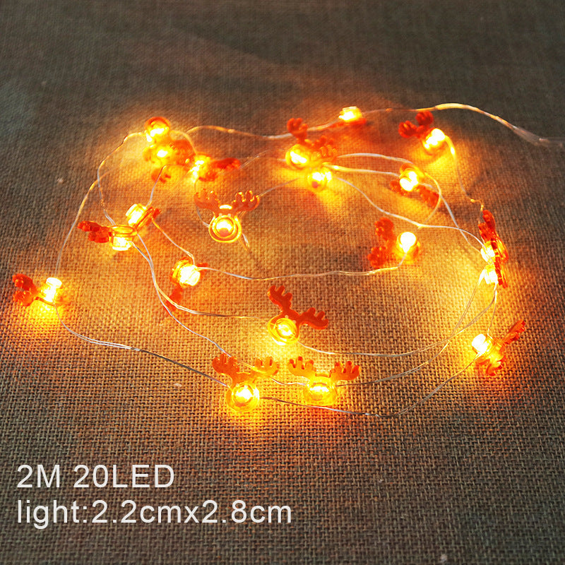 HKM-278355 Christmas Copper Wire Lantern with 20 LED Decorative Lights for Indoor and Outdoor Use