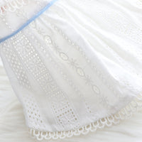 HKM-278355 Girls' Summer Cotton Dog Skirt with Peppermint Butterfly Print
