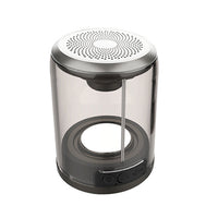 HKM-278611 Transparent Bluetooth Speaker with Dual-Radiation Design and TWS Function, 5-Hour Battery Life, Suction Cup Included