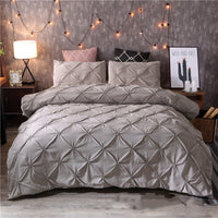 HKM-278675 Plain Polyester Quilt Cover - Personalized Fashion Series with Edging