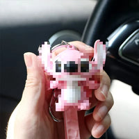HKM-278739 Cartoon Voice-Activated Keychain with Glowing Feature for Kids and Teens