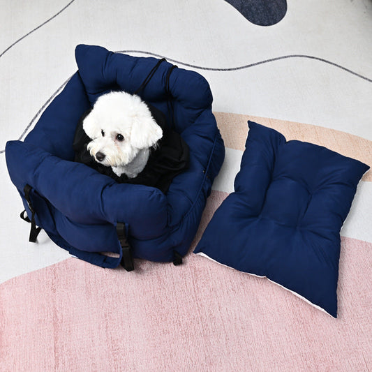 HKM-278867 Portable Car Kennel for Dogs – Adjustable Sizes with Multiple Pocket Colors