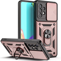 HKM-278995 Samsung Compatible TPU and PC Full Cover Push Window Phone Case for Models S20, S20Plus, S20Ultra, S20FE, S21, S21Plus, S21Ultra, S21FE in Various Colors