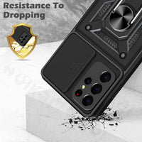 HKM-278995 Samsung Compatible TPU and PC Full Cover Push Window Phone Case for Models S20, S20Plus, S20Ultra, S20FE, S21, S21Plus, S21Ultra, S21FE in Various Colors