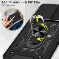 HKM-278995 Samsung Compatible TPU and PC Full Cover Push Window Phone Case for Models S20, S20Plus, S20Ultra, S20FE, S21, S21Plus, S21Ultra, S21FE in Various Colors