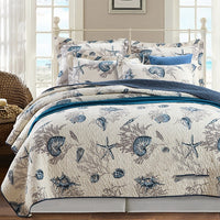 HKM-279059 Pure Cotton Summer Cooling Bedspread Set - 3-Piece Euro Style Duvet Cover with Pillowcases