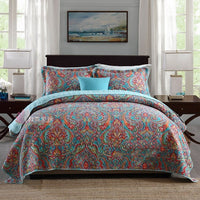 HKM-279059 Pure Cotton Summer Cooling Bedspread Set - 3-Piece Euro Style Duvet Cover with Pillowcases
