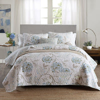 HKM-279059 Pure Cotton Summer Cooling Bedspread Set - 3-Piece Euro Style Duvet Cover with Pillowcases