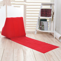 HKM-279123 Large Inflatable Triangle Cushion for Beach Use - Flocking Material, 48x48x138cm