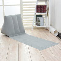 HKM-279123 Large Inflatable Triangle Cushion for Beach Use - Flocking Material, 48x48x138cm