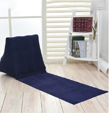 HKM-279123 Large Inflatable Triangle Cushion for Beach Use - Flocking Material, 48x48x138cm