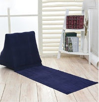 HKM-279123 Large Inflatable Triangle Cushion for Beach Use - Flocking Material, 48x48x138cm