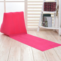 HKM-279123 Large Inflatable Triangle Cushion for Beach Use - Flocking Material, 48x48x138cm